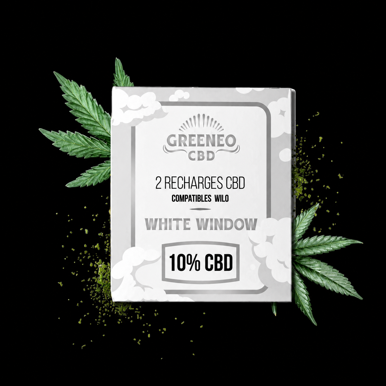 Cartouches White Window CBD Wilo x Greeneo – Boîte de 2