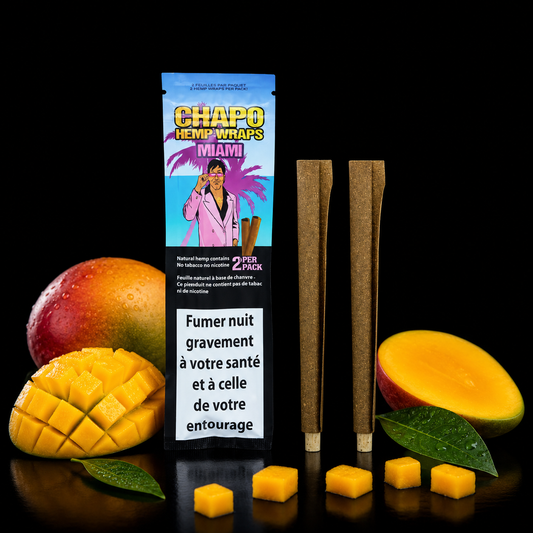 Blunt Chapo Hemp Wraps Miami – Mangue – 2 pièces