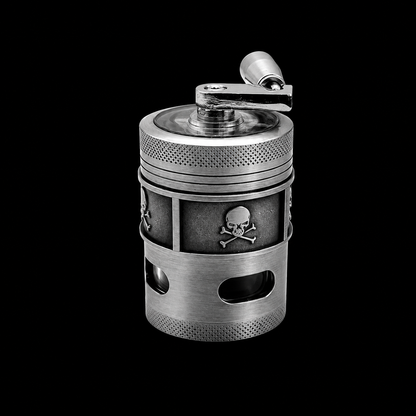 Grinder Skull métal 40 mm – 4 parties avec manivelle
