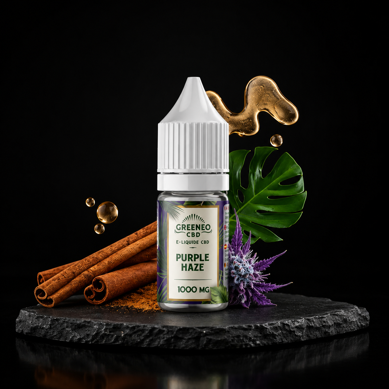 E-liquide CBD Purple Haze Greeneo  – 10 ml