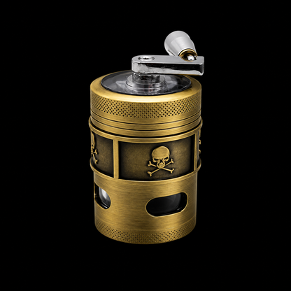 Grinder Skull métal 40 mm – 4 parties avec manivelle