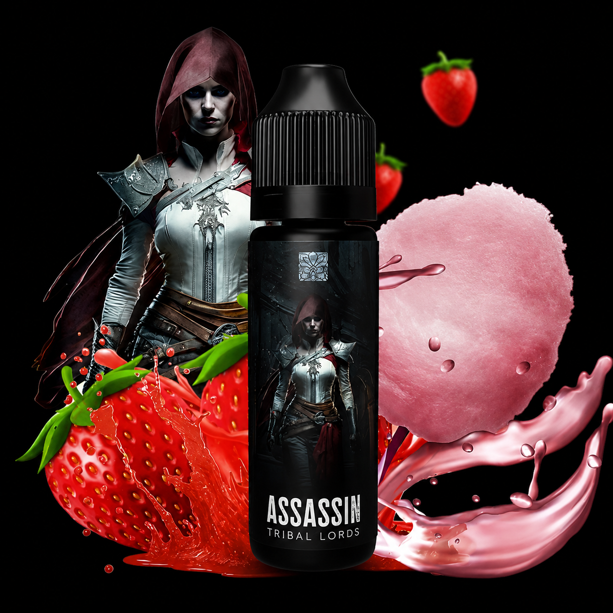 Assassin Tribal Lords – Fraise Barbe à Papa – 50 ml