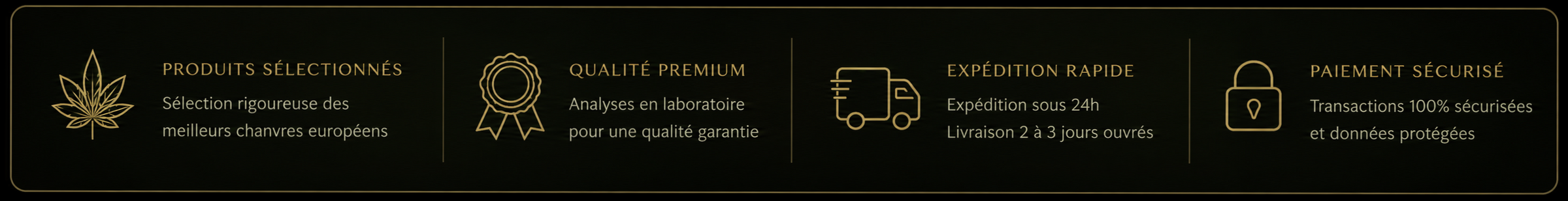 Produits sélectionnés, qualité premium, expédition rapide et paiement sécurisé