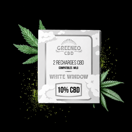 Cartouches White Window CBD Wilo x Greeneo – Boîte de 2