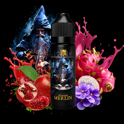 Potion Merlin Tribal Potion – Violette Fruit du Dragon Grenade Limonade – 50 ml